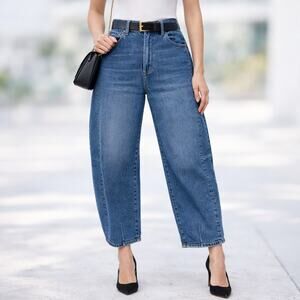 Pistola SZ 30 Eli High Rise Barrel Leg Jeans In Augustus Wash